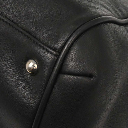 Chanel 2009-2010 Black Lambskin Tote Chain Handbag