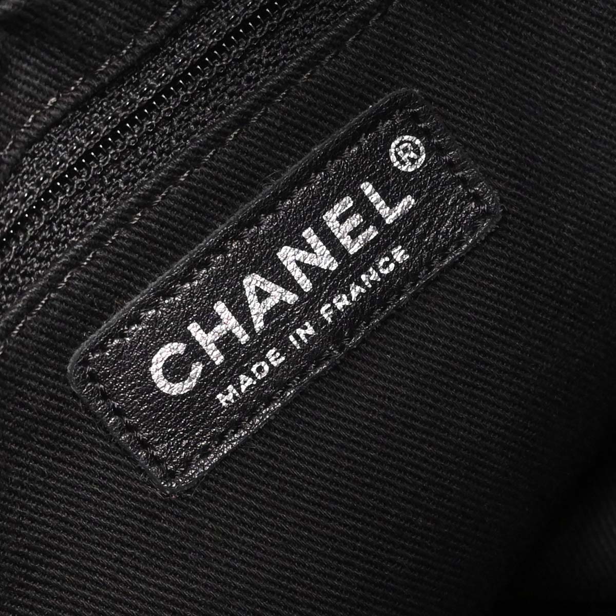 Chanel 2009-2010 Black Lambskin Tote Chain Handbag