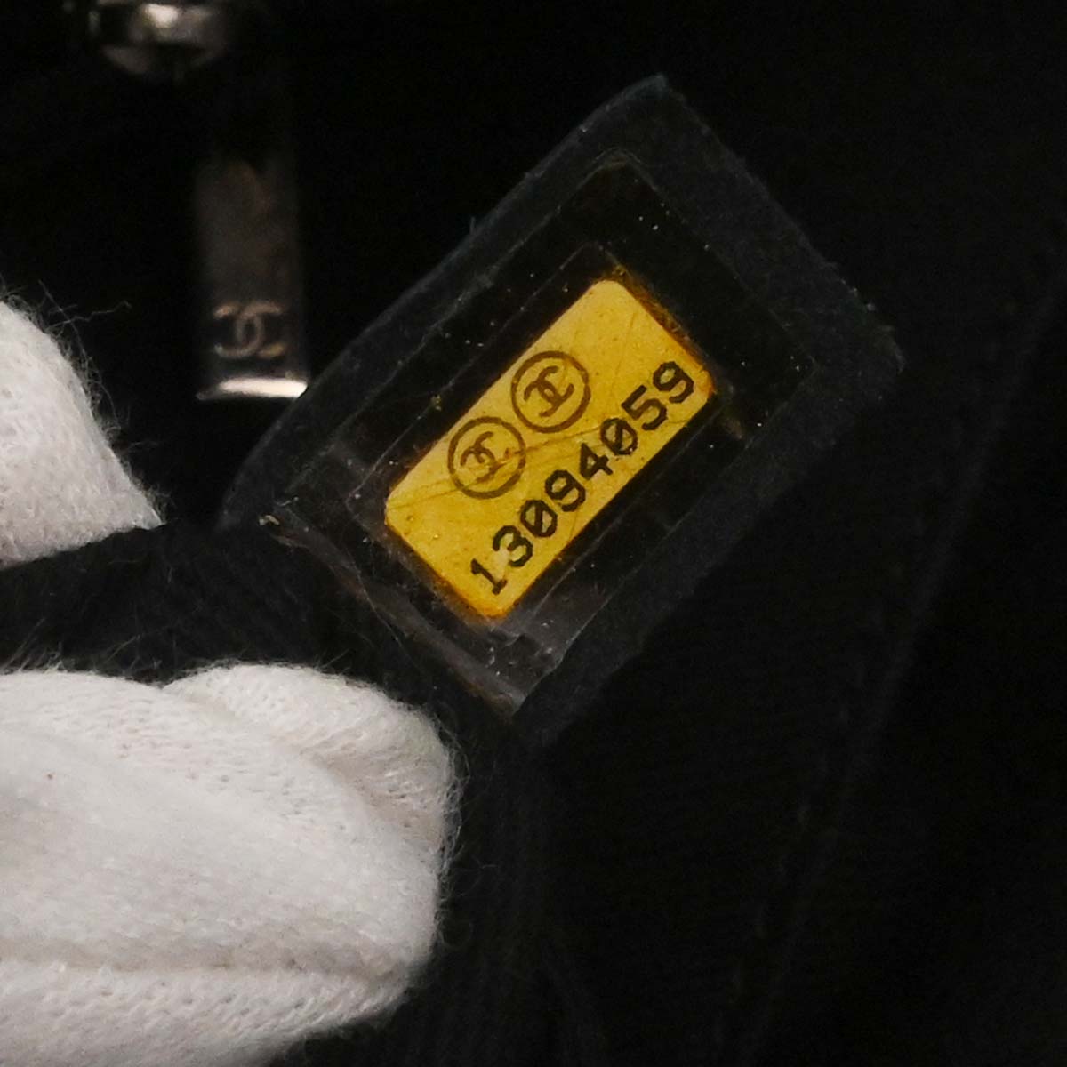 Chanel 2009-2010 Black Lambskin Tote Chain Handbag