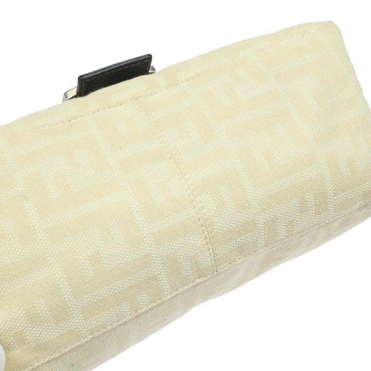 Fendi Ivory Canvas Zucca Mamma Baguette Handbag