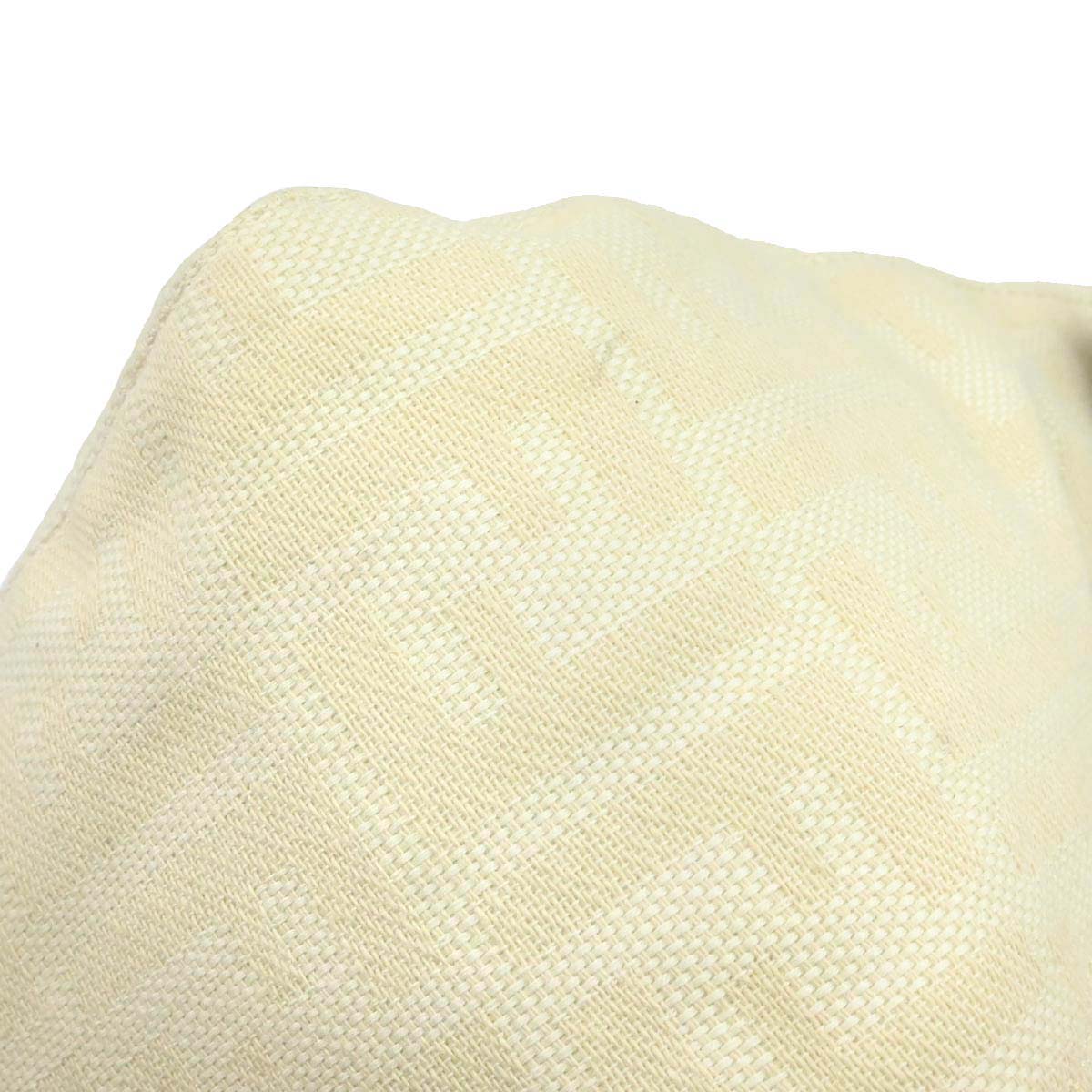 Fendi Ivory Canvas Zucca Mamma Baguette Handbag