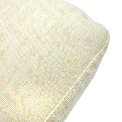 Fendi Ivory Canvas Zucca Mamma Baguette Handbag