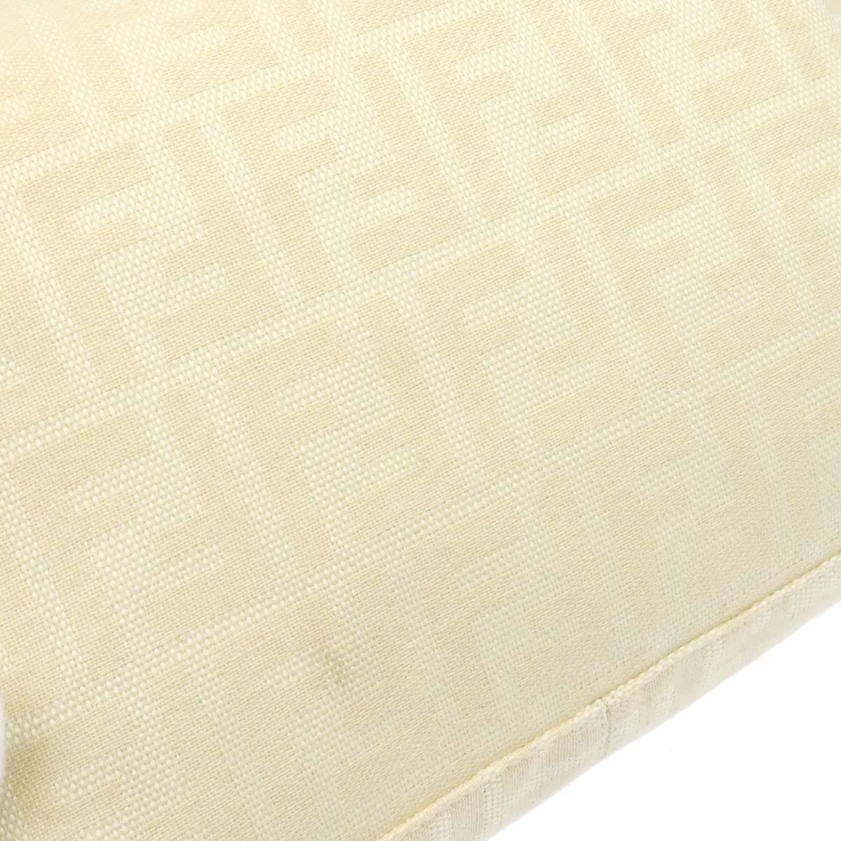 Fendi Ivory Canvas Zucca Mamma Baguette Handbag