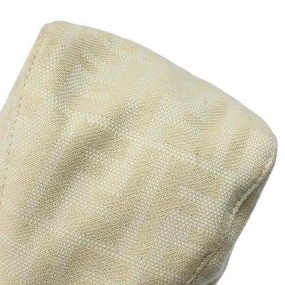 Fendi Ivory Canvas Zucca Mamma Baguette Handbag