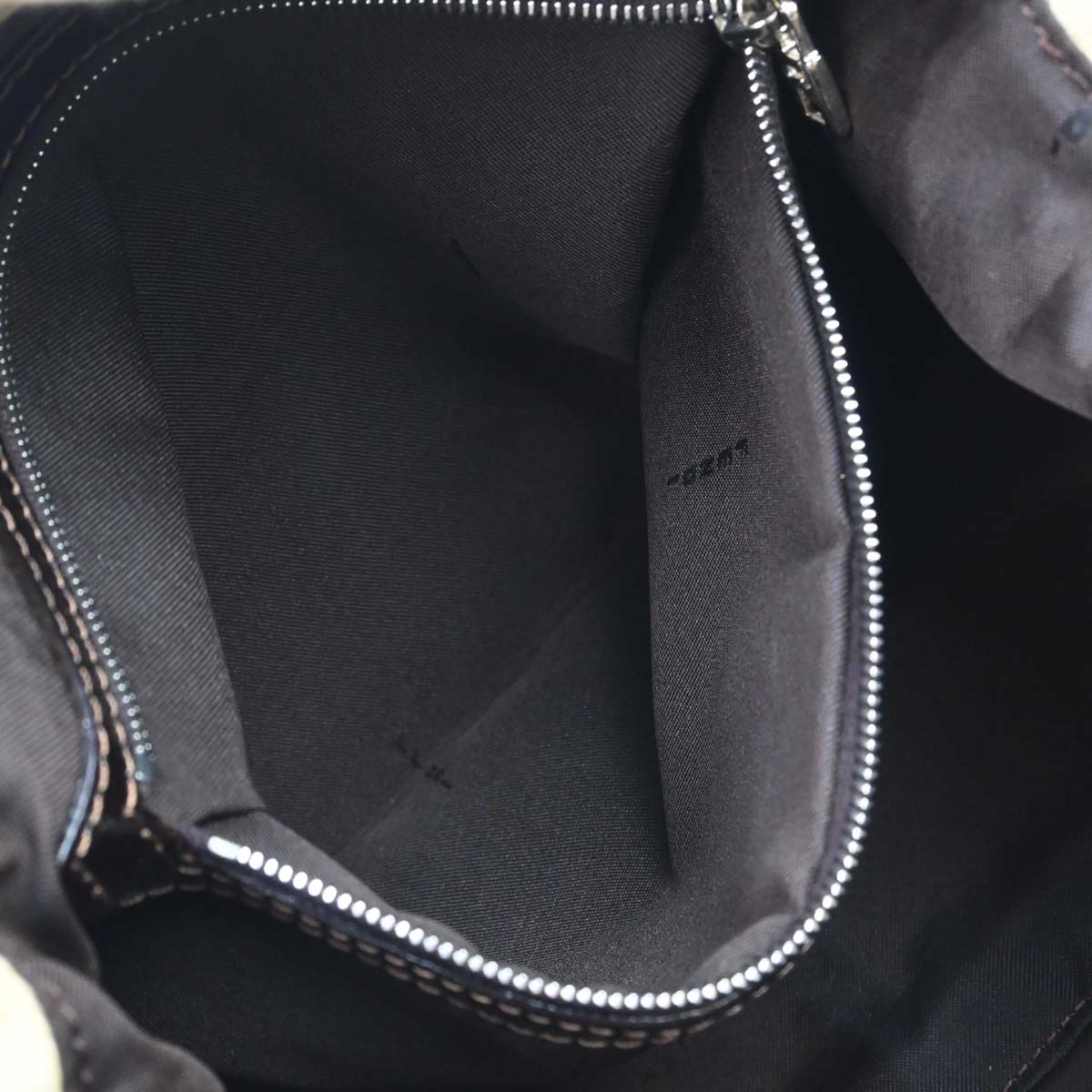 Fendi Ivory Canvas Zucca Mamma Baguette Handbag