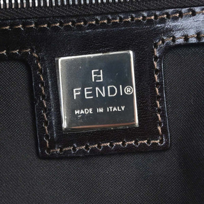 Fendi Ivory Canvas Zucca Mamma Baguette Handbag