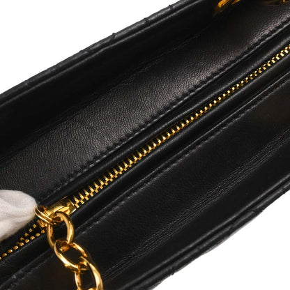 Christian Dior Black Lambskin Medium Lady Dior Cannage 2way Shoulder Handbag