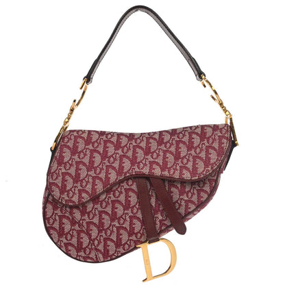 Christian Dior Bordeaux Trotter Saddle Handbag