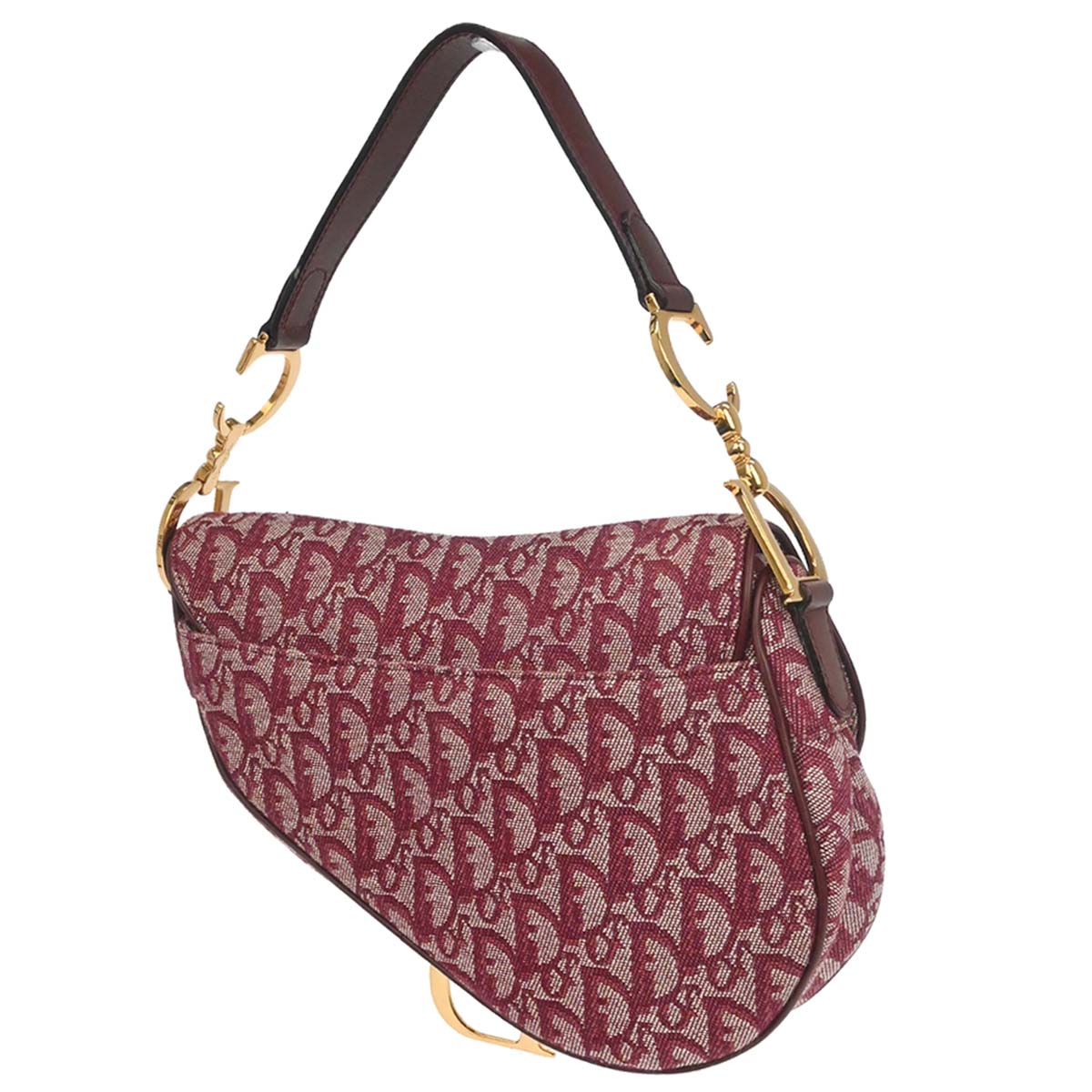 Christian Dior Bordeaux Trotter Saddle Handbag