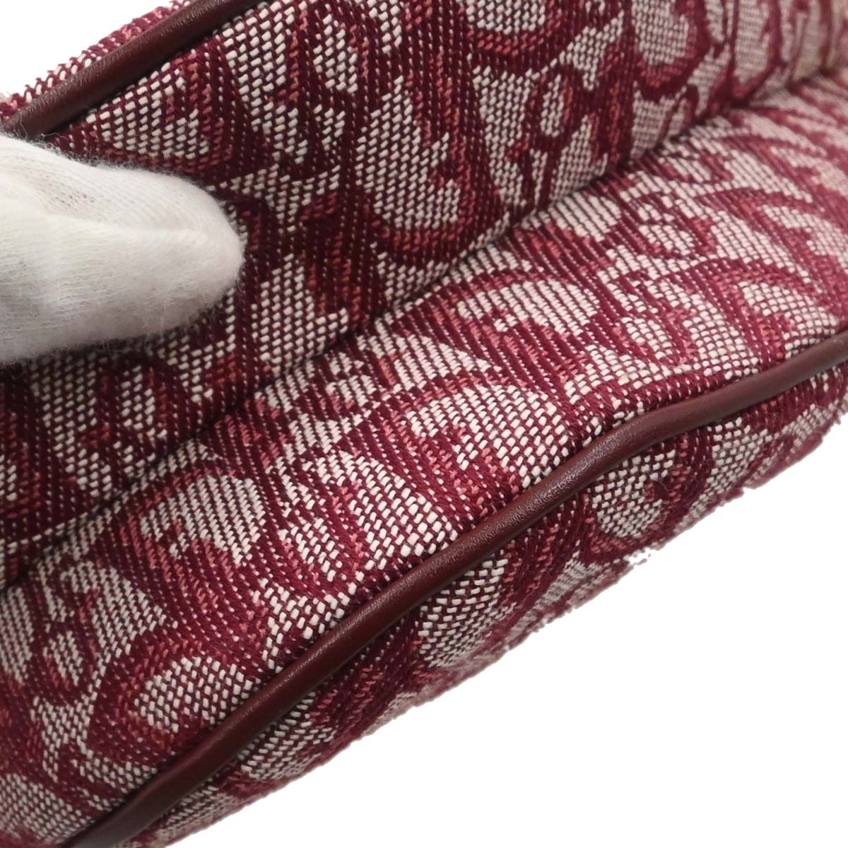 Christian Dior Bordeaux Trotter Saddle Handbag