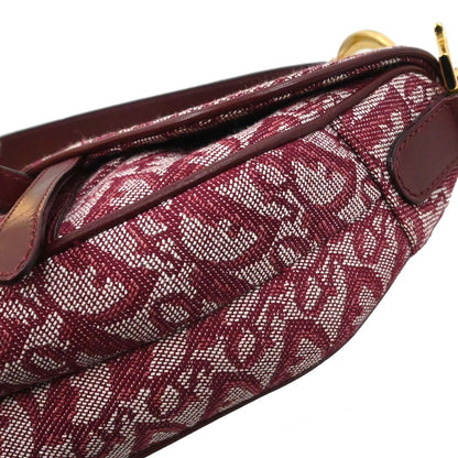 Christian Dior Bordeaux Trotter Saddle Handbag