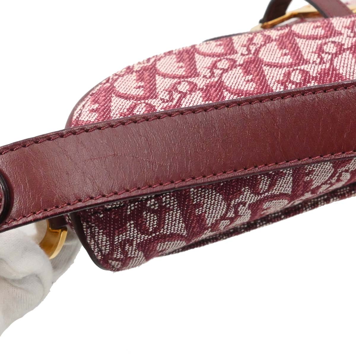 Christian Dior Bordeaux Trotter Saddle Handbag