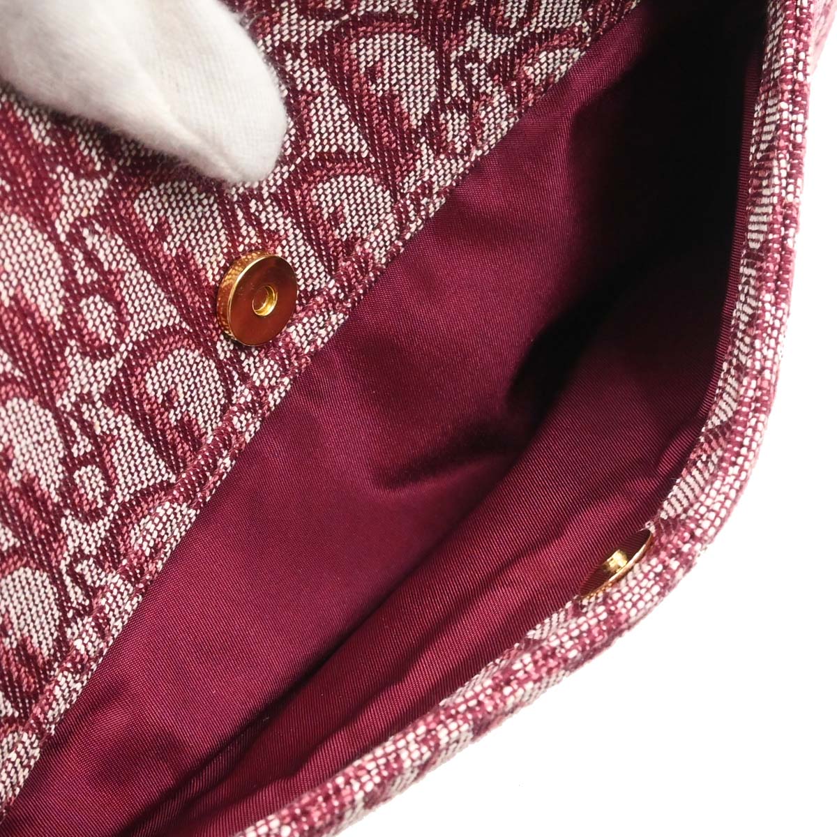 Christian Dior Bordeaux Trotter Saddle Handbag