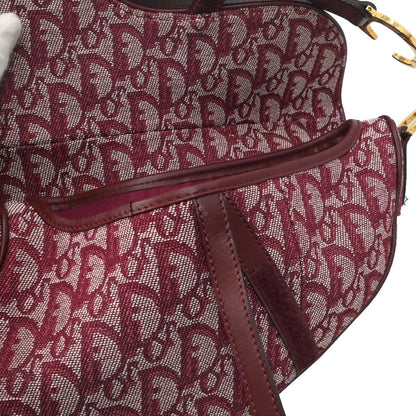 Christian Dior Bordeaux Trotter Saddle Handbag