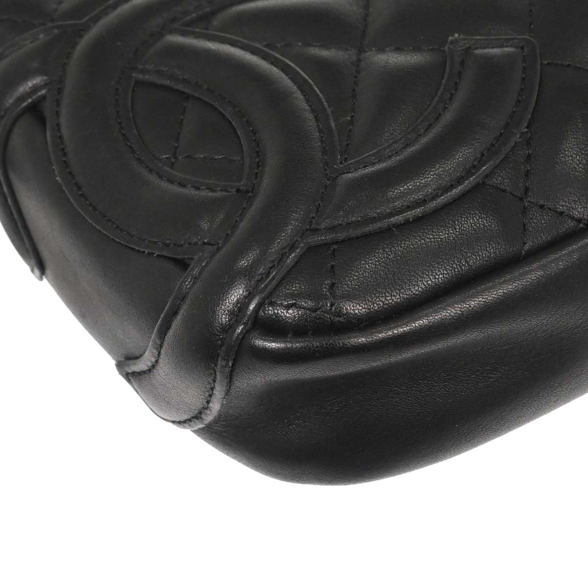 Chanel 2005-2006 Black Calfskin Cambon Ligne Handbag
