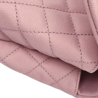 Chanel Pink Caviar Coco Handle 2way Shoulder Handbag