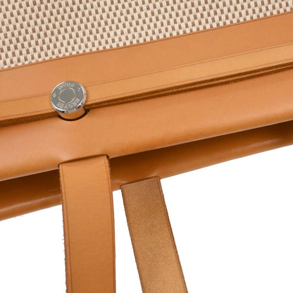 Hermes Beige Toile GM Herbag Cabas MM 2 in 1 Tote Bag