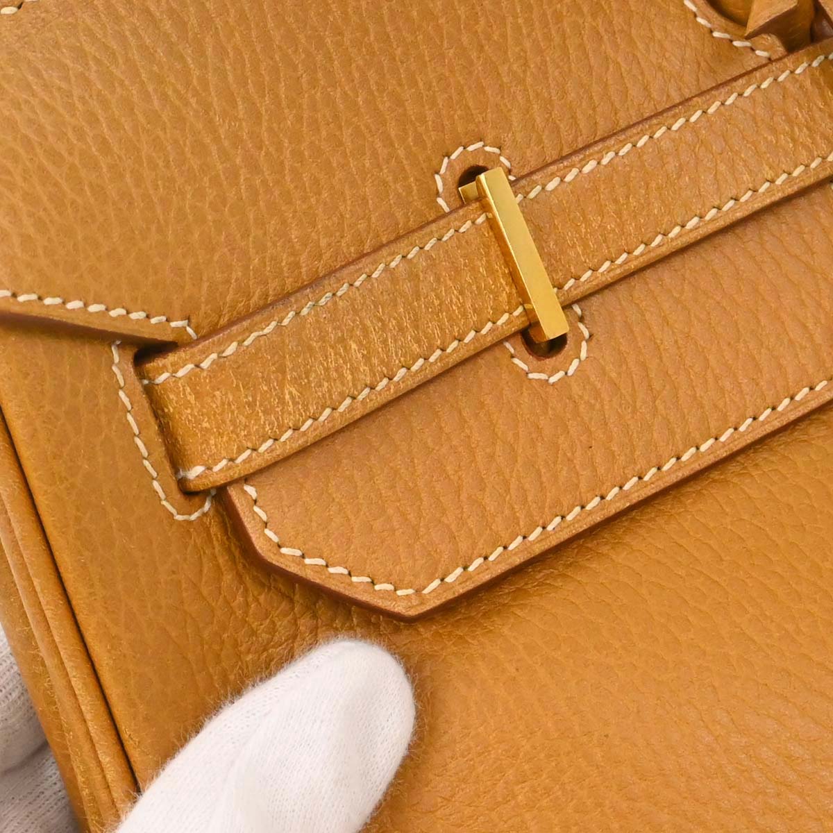 Hermes Natural Ardennes Birkin 40 Handbag
