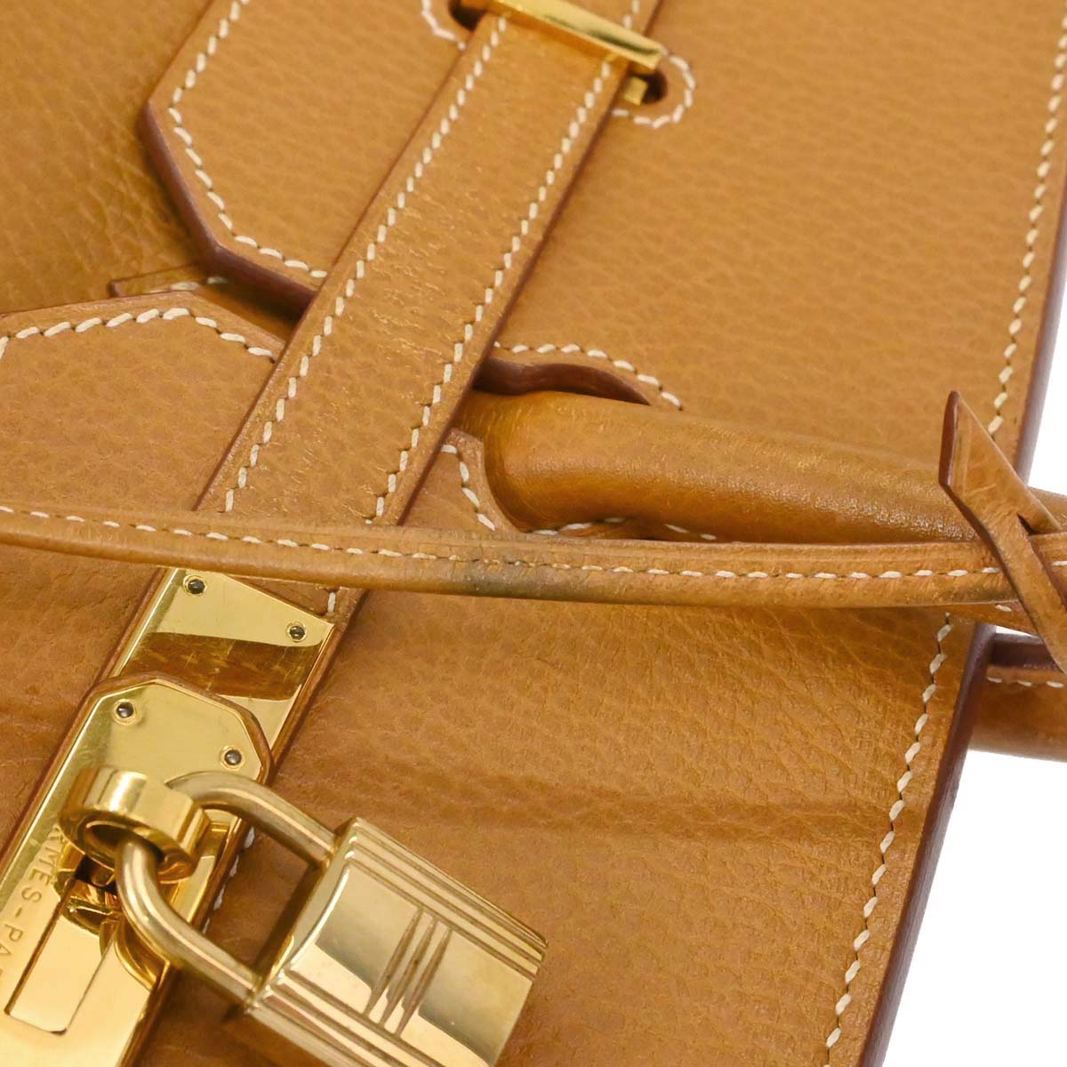 Hermes Natural Ardennes Birkin 40 Handbag