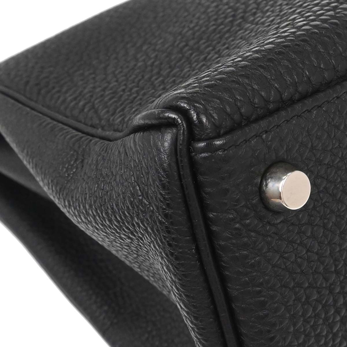 Hermes Black Togo Kelly 32 Retourne 2way Shoulder Handbag