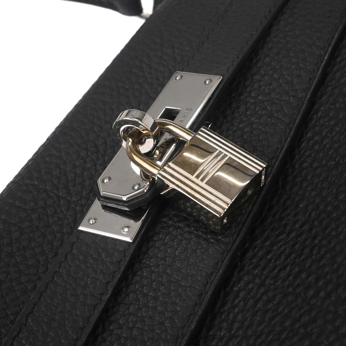 Hermes Black Togo Kelly 32 Retourne 2way Shoulder Handbag