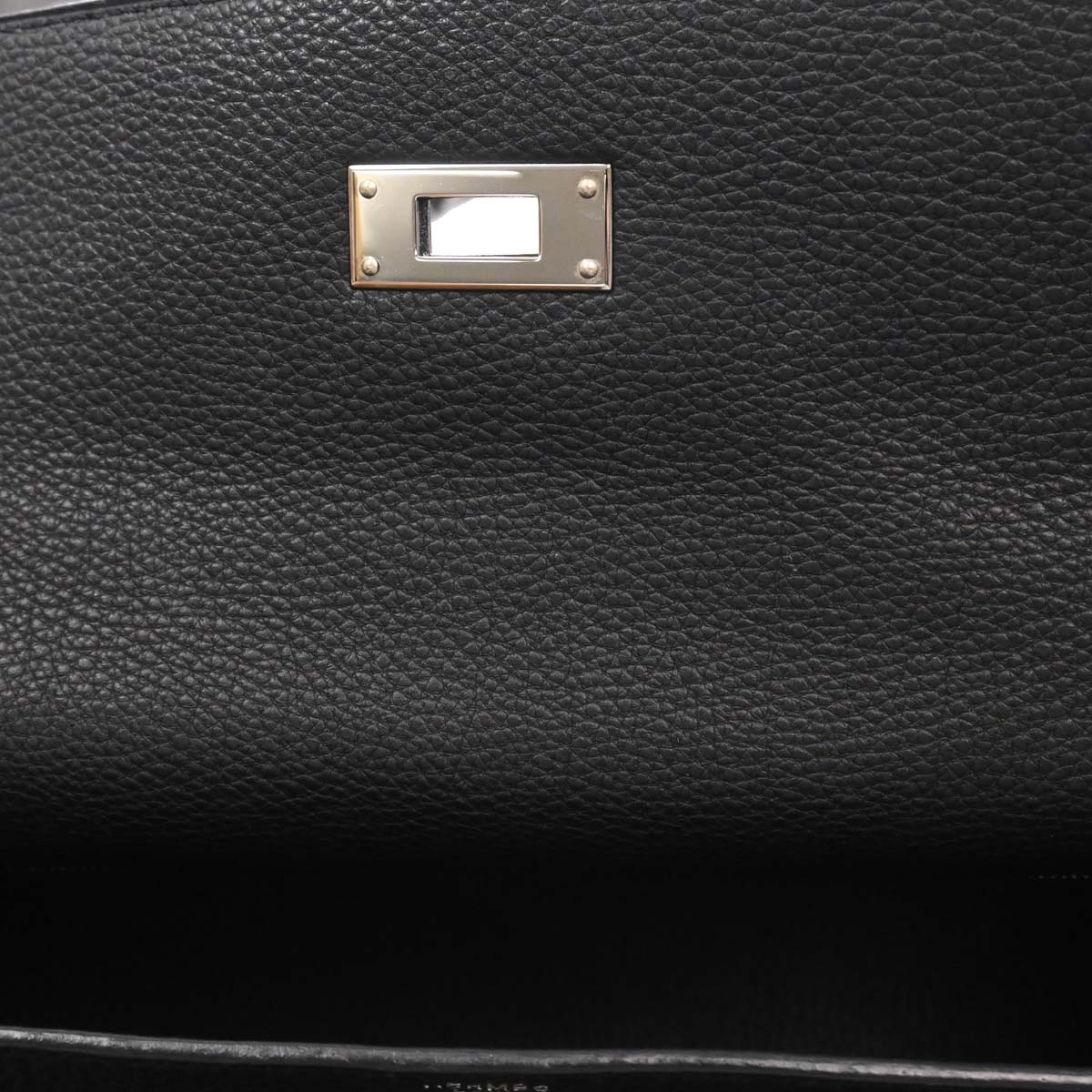 Hermes Black Togo Kelly 32 Retourne 2way Shoulder Handbag