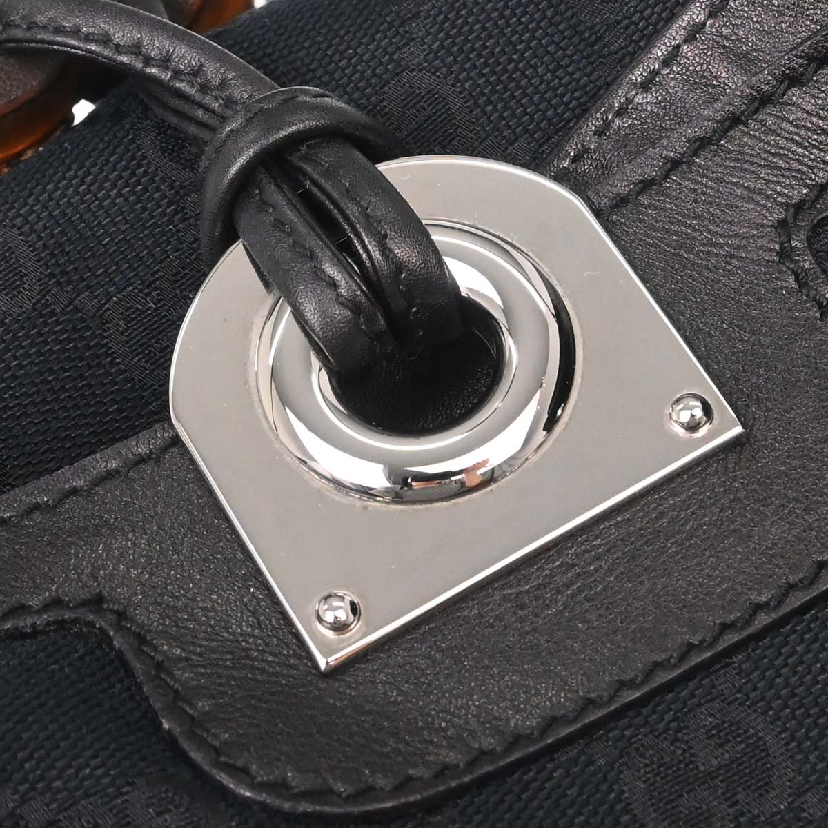 Gucci Black GG Canvas and Leather Medium Babouska Indy Hobo