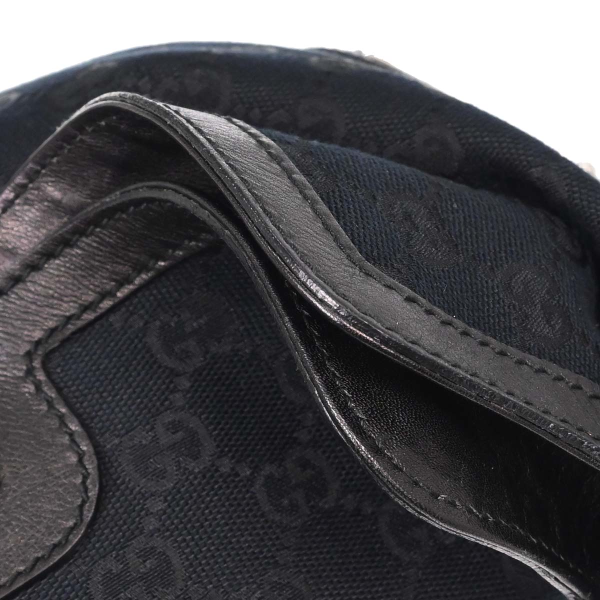 Gucci Black GG Canvas and Leather Medium Babouska Indy Hobo