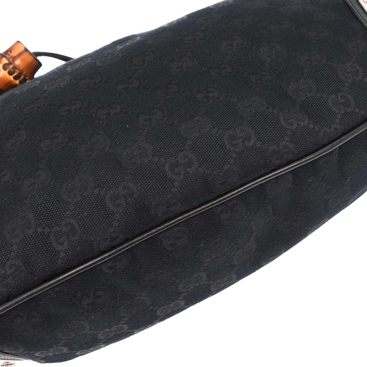 Gucci Black GG Canvas and Leather Medium Babouska Indy Hobo