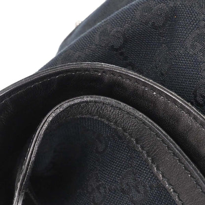 Gucci Black GG Canvas and Leather Medium Babouska Indy Hobo