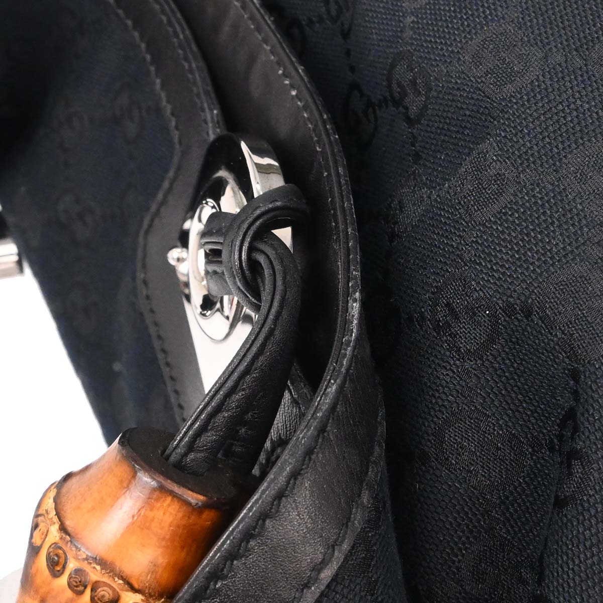 Gucci Black GG Canvas and Leather Medium Babouska Indy Hobo