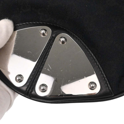 Gucci Black GG Canvas and Leather Medium Babouska Indy Hobo