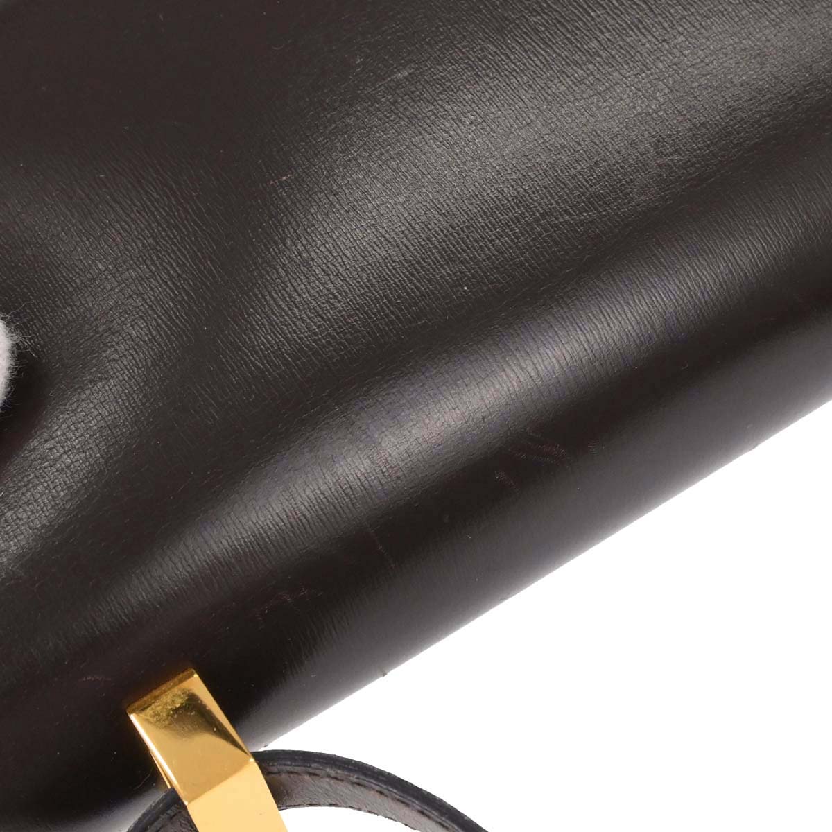 Hermes Chocolat Box Calf Constance 23 Shoulder Bag