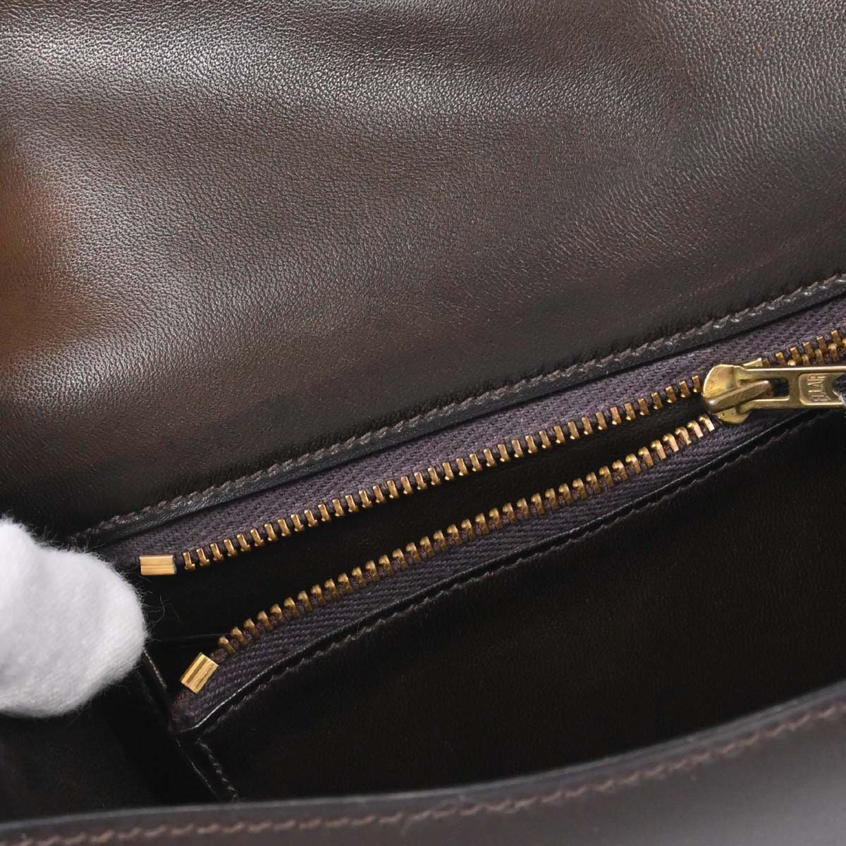 Hermes Chocolat Box Calf Constance 23 Shoulder Bag