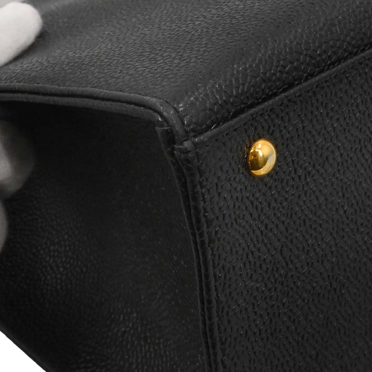 Chanel Black Caviar Skin Shoulder Tote Bag