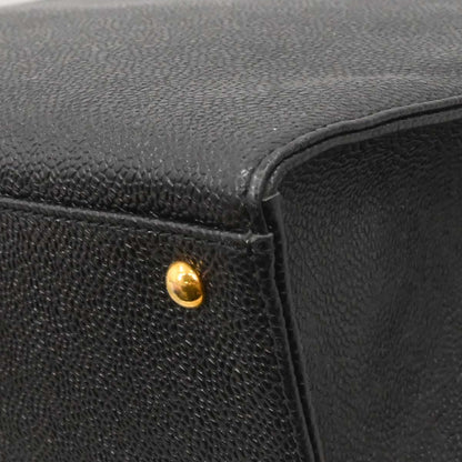 Chanel Black Caviar Skin Shoulder Tote Bag