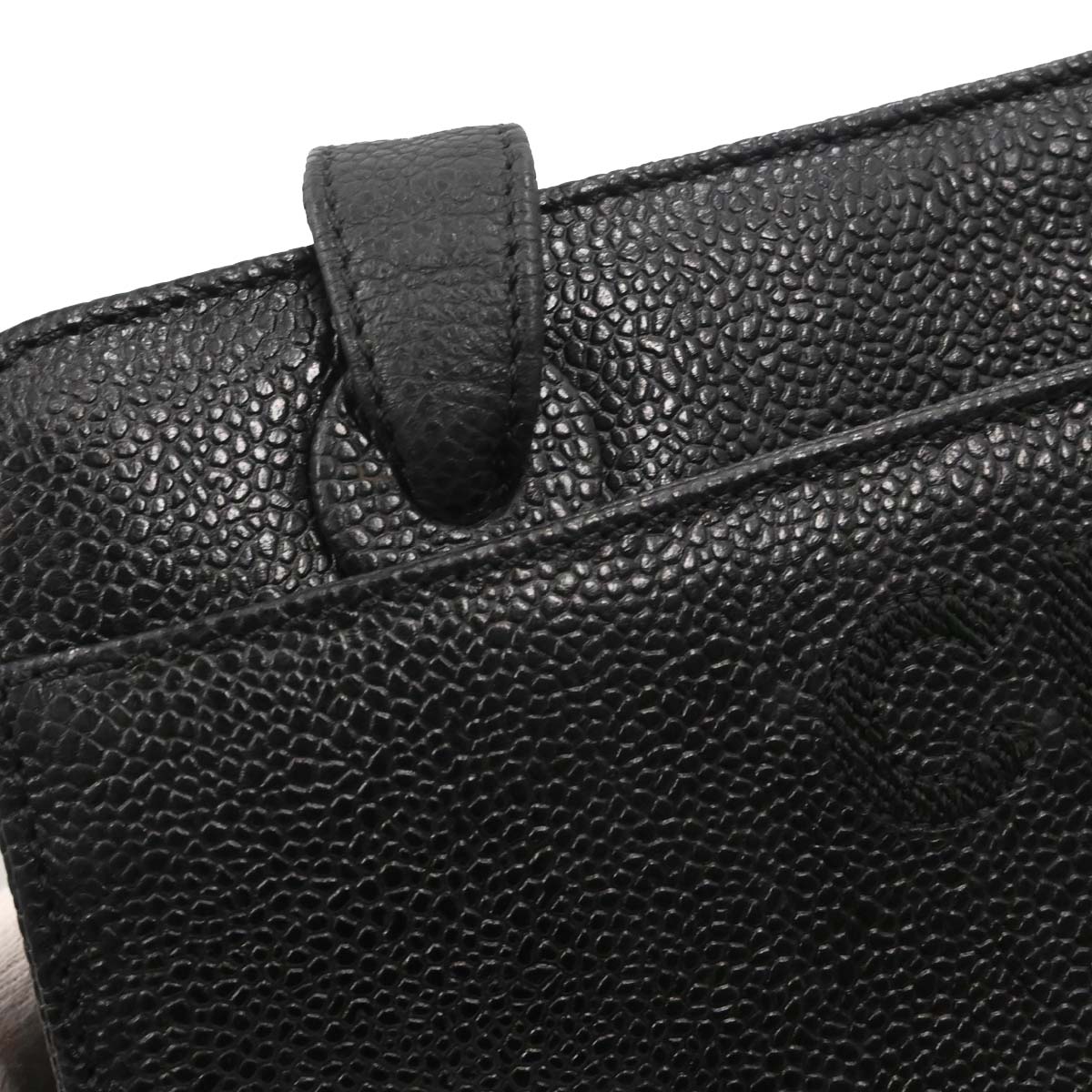 Chanel Black Caviar Skin Shoulder Tote Bag