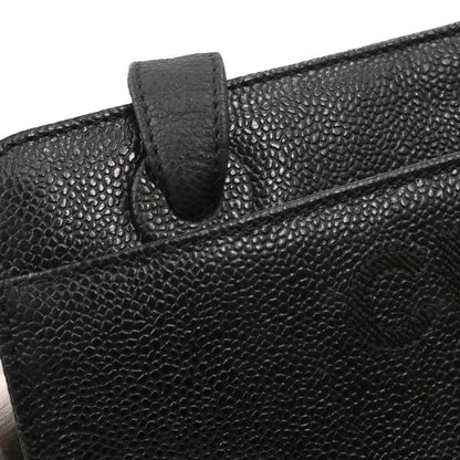 Chanel Black Caviar Skin Shoulder Tote Bag