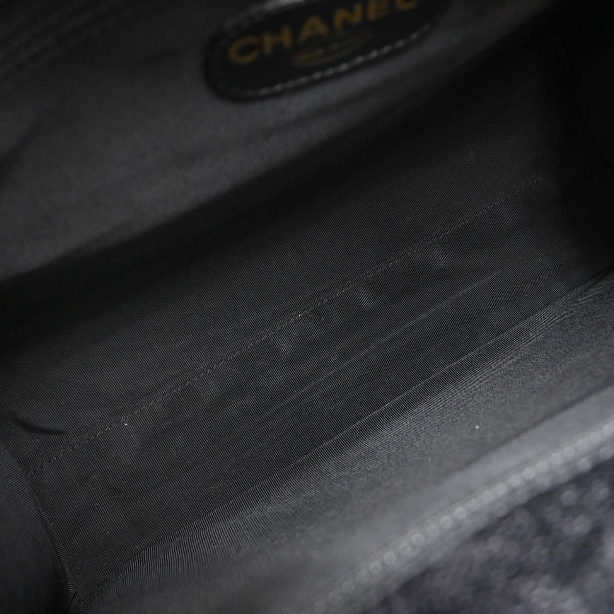Chanel Black Caviar Skin Shoulder Tote Bag