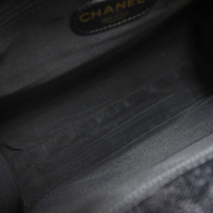 Chanel Black Caviar Skin Shoulder Tote Bag