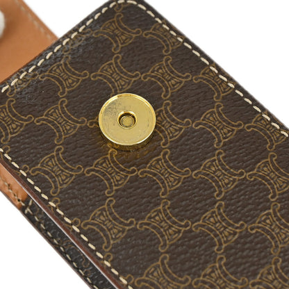 Celine Brown PVC Macadam Pouch Case