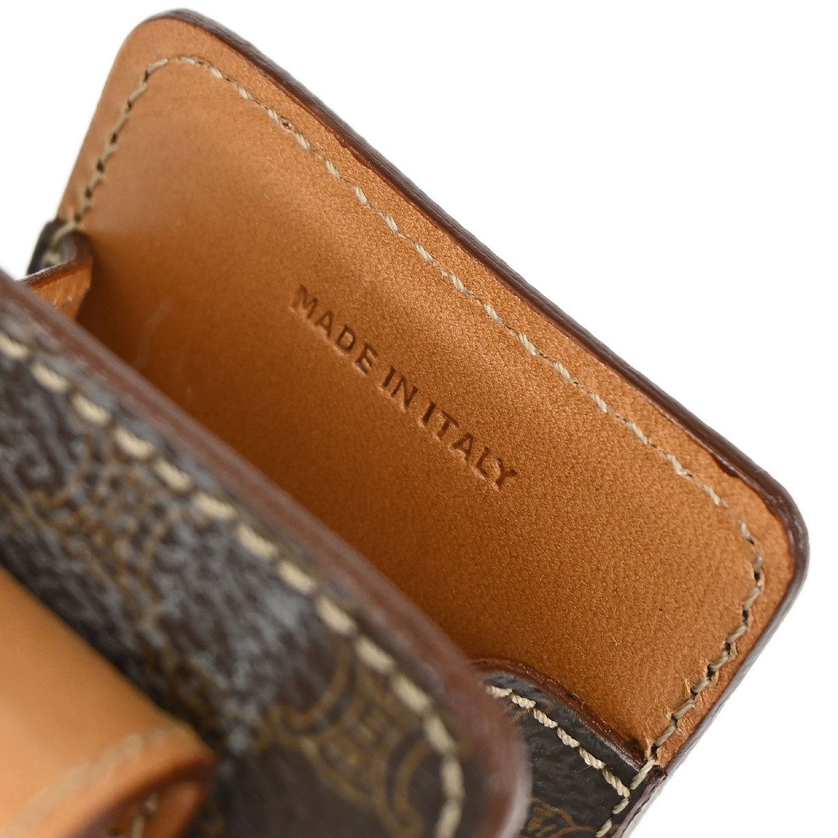 Celine Brown PVC Macadam Pouch Case