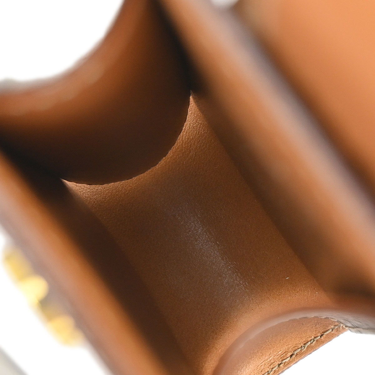 Celine Brown PVC Macadam Pouch Case