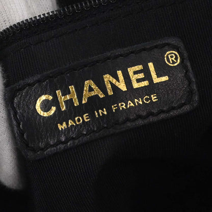 Chanel 2002-2003 Black Caviar Skin Chain Handbag