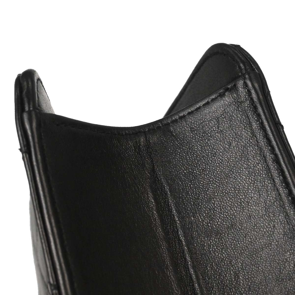 Chanel Black Lambskin Pushlock Medium Half Flap Shoulder Bag