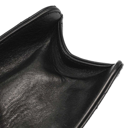 Chanel Black Lambskin Pushlock Medium Half Flap Shoulder Bag