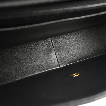 Chanel Black Caviar Skin Jumbo Classic Flap Shoulder Bag