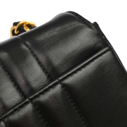 Chanel Black Lambskin Mademoiselle Single Flap Shoulder Bag