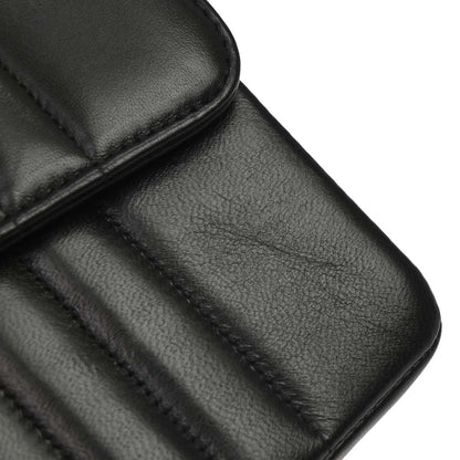 Chanel Black Lambskin Mademoiselle Single Flap Shoulder Bag
