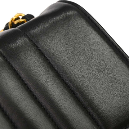 Chanel Black Lambskin Mademoiselle Single Flap Shoulder Bag